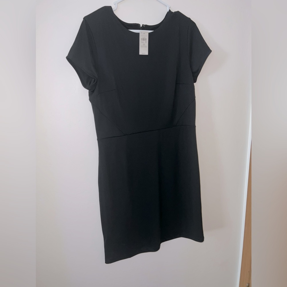 NWT Ann Taylor Black Midi Dress size 10